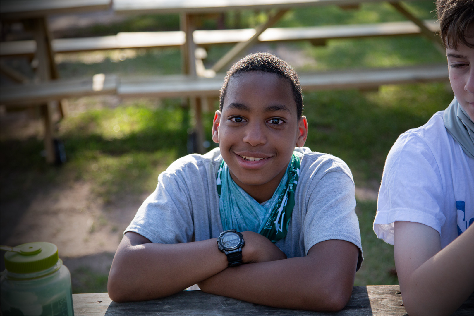 boy smiling at camera