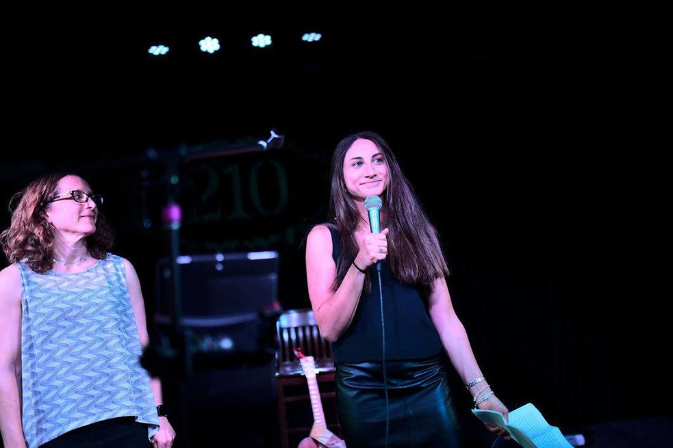 woman speaking at event